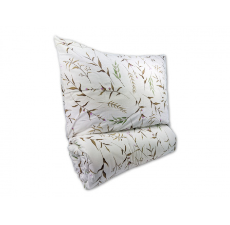 Prodloužené flanelové povlečení 140x220, 70x90 Verona natur