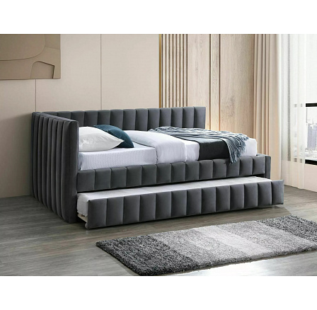 ALFIE VELVET pótágyas ágy, Szürke Bluvel 14
