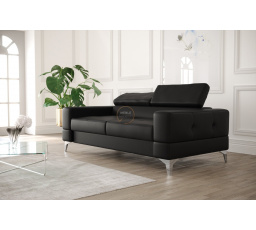 SOFA TOSCANIA II 180 CM - Czarna eko skóra