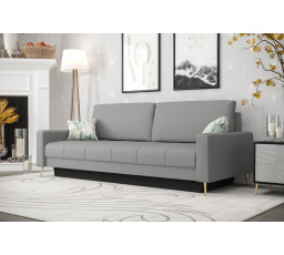 SOFA SKÓRZANA PIANO DL - Skóra szara