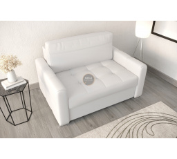 SOFA VERONA I 140 CM SKÓRA NATURALNA - Skóra biała