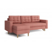 Rohová sedací souprava Anabel UNI tmavě růžová