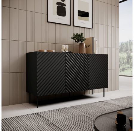 ONDA 150 3D2SZ komód fekete/artisan