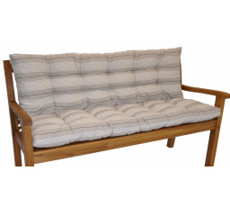 Polstr na zahradní lavičku 120 cm - látka Antik pruh