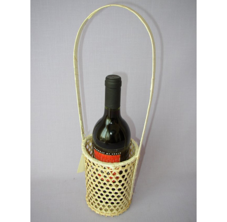 Bambusový košík na 1 láhev