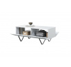 Konferenční stolek Scalia 120 2K, bílý mat / černé nohy