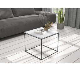 ELENA dohányzóasztal 50x50 Fekete+Beton