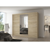Tolóajtós szekrény tükörrel DENIS 250 Sonoma+Sonoma