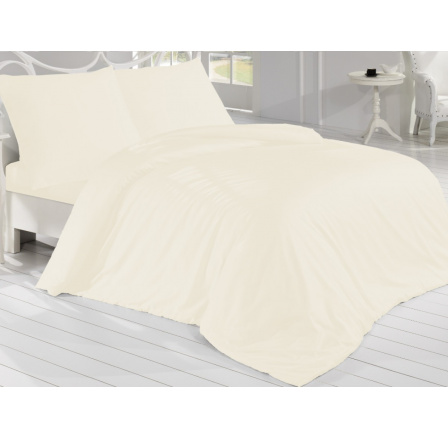 Saténový povlak na polštář smetanový 70x90