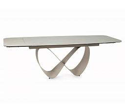 INFINITY Ceramic étkező kinyitható asztal, 160(236)x95 cm, Travertin / Kašmír