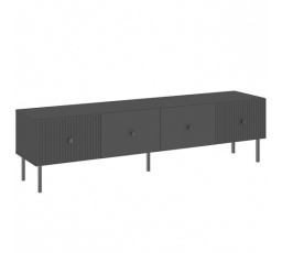 TV állvány VIENA RTV 1800 2D, Fekete/Fekete