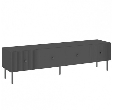 TV állvány VIENA RTV 1800 2D, Fekete/Fekete