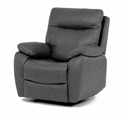 Polohovací křeslo, elektrické zabudované ovládání, šedá, látka vintage, TV-4094 GREY3