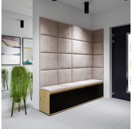 EMI 3 előszobafal, Trinity 02/Artisan+fekete