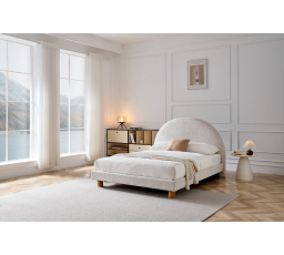 Kárpitozott ágy TURI 160, Bézs