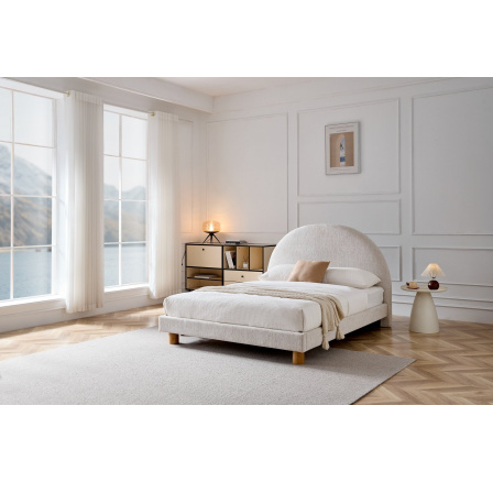 Kárpitozott ágy TURI 160, Bézs