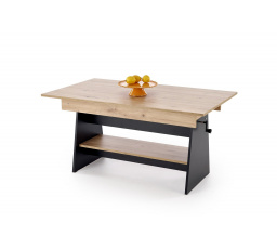 ERIKA étkezőasztal, artisan tölgy / fekete