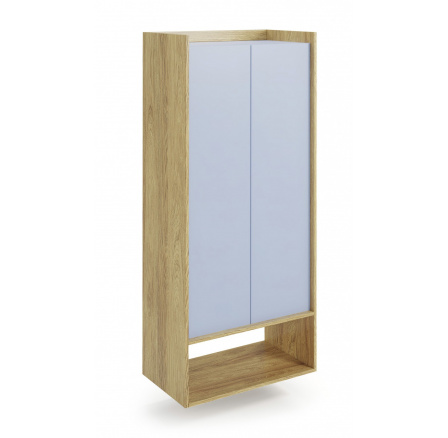 MOBIUS 2D komód, természetes/kék