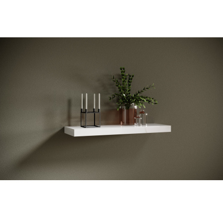 Fali polc ANDREA 80x26 White Shine