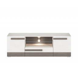 BLANCO 09-01 sosna śnieżna/MDF new grey - szafka RTV