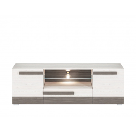 BLANCO 09-01 sosna śnieżna/MDF new grey - szafka RTV