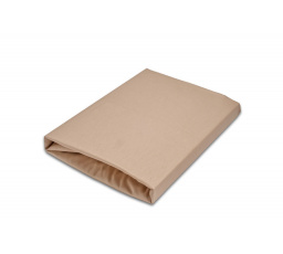 Napínací saténové prostěradlo béžové 220x200