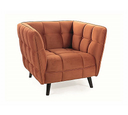 CASTELLO 1 VELVET fotel, Fahéj Bluvel 4215/Wenge