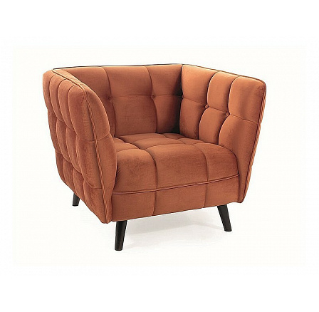 CASTELLO 1 VELVET fotel, Fahéj Bluvel 4215/Wenge