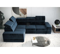 NAROŻNIK ROYAL II 280×210 - lewa , Odcienie granatu