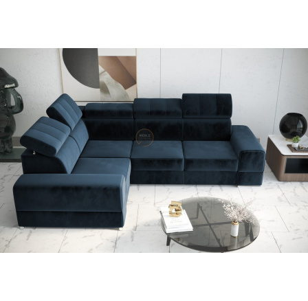 NAROŻNIK ROYAL II 280×210 - lewa , Odcienie granatu