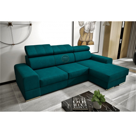 NAROŻNIK ROYAL MINI 260×160 - prawa , Odcienie turkusu
