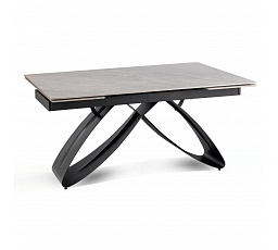 Stół LUIGI Ceramiczny Rozkładany 160-240 cm Szary Marmur/Czarny