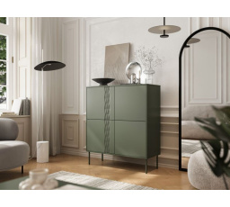 TRESSE 4D komód, zöld