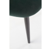 Étkezőszék K384, sötétzöld bársony