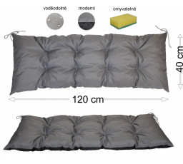 Podsedák 120x40 šedý voděodolný