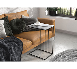 DRU Segédasztal Fekete+Beton