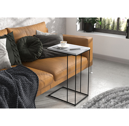 DRU Segédasztal Fekete+Beton