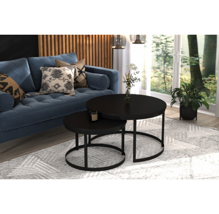 Konferencia asztal 2 az 1-ben OKIN Fekete+Fekete