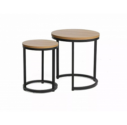 HOLA konferencia asztal, tölgy/fekete matt