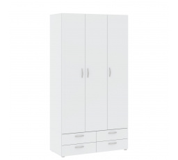 BASIC 3D4S ruhásszekrény, Fehér
