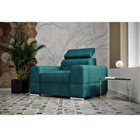 FOTEL ROYAL 114 CM - Odcienie turkusu