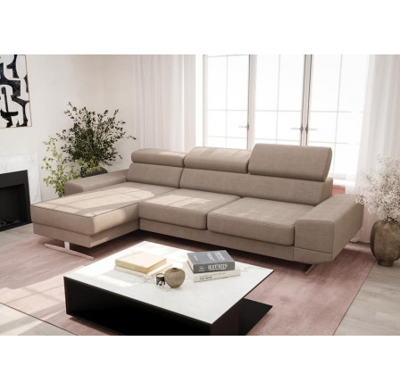 NAROŻNIK MILANO MINI 270 CM - Odcienie beżu , lewa