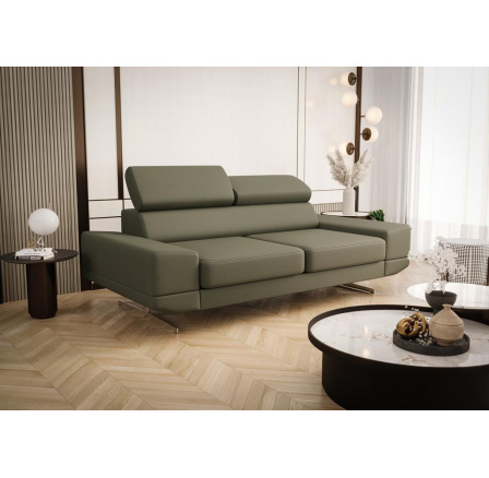 SOFA MILANO II 200 CM SKÓRA NATURALNA - Skóra oliwkowa