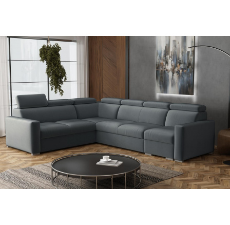 Sedací souprava Petrit V levá Paros tmavě šedá