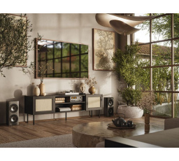 TV komód JUTA RTV, fekete matt