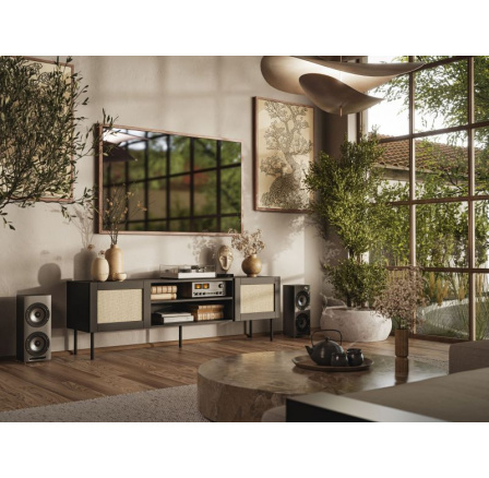 TV komód JUTA RTV, fekete matt