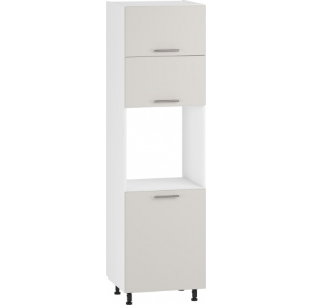 VENTO DP-60/214 alsó konyhaszekrény, kasmír/fehér