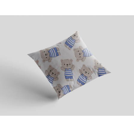 Bavlněný povlak na polštář 40x40 cm s dětským motivem medvídek