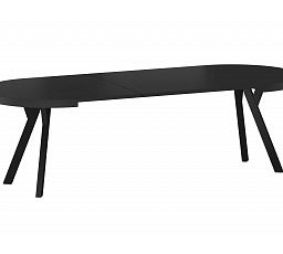 DOMINGO étkezőasztal, Fekete furnér/Fekete