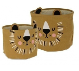 2 darabos Oroszlán szövetkosár készlet